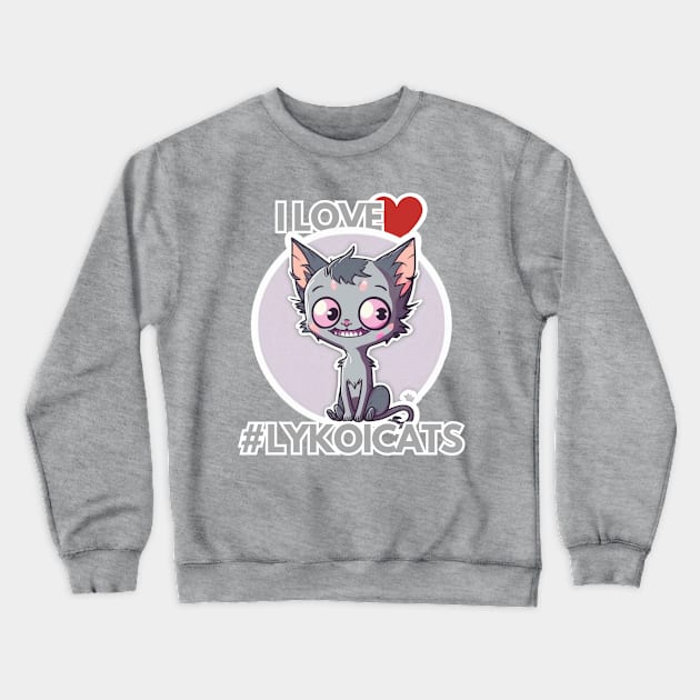 I love my Lykoi Cat Crewneck Sweatshirt by WLBT